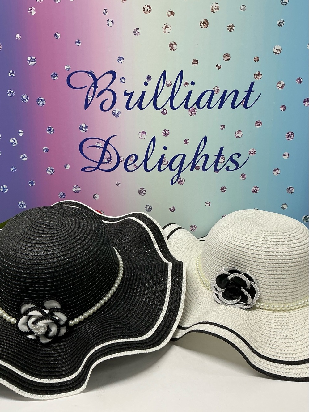 ☀️CUSTOM CAMELLIA PEARL SUMMER HAT